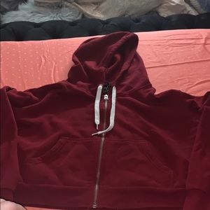 Forever21 cropped zip up hoodie.